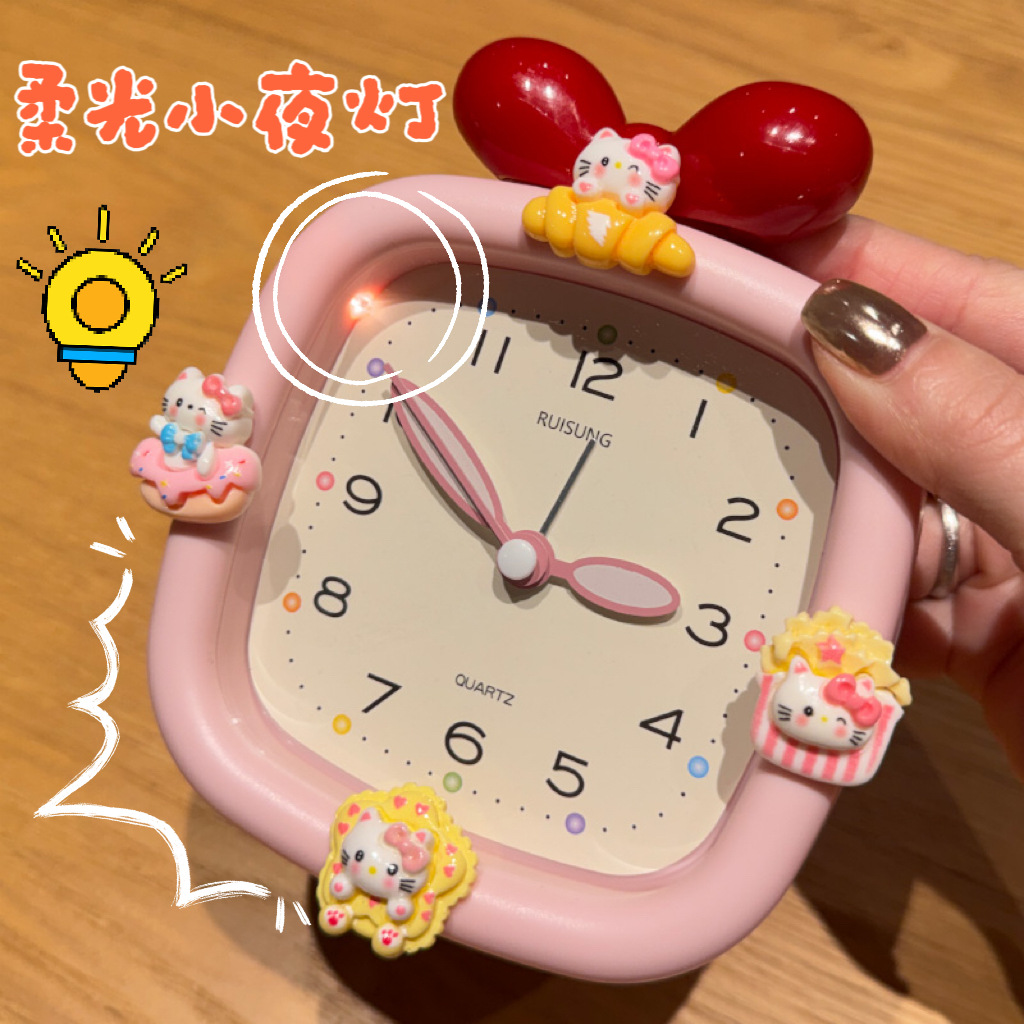 2025 nuevo lindo reloj de despertador especial para estudiantes despertar artefactos del dormitorio de niños silencioso tiempo de caminata reloj de escritorio