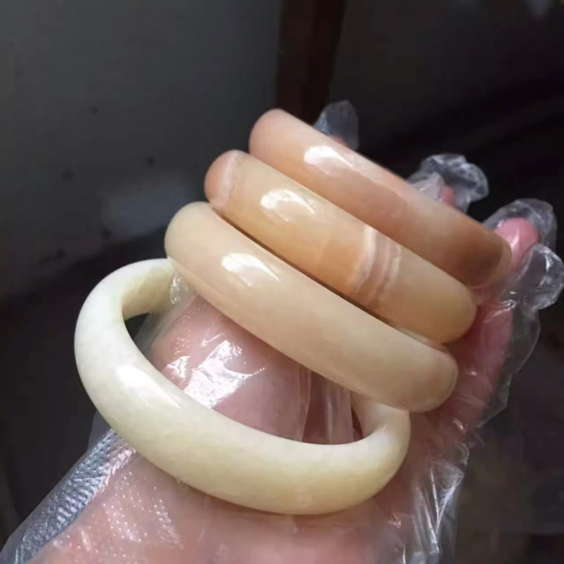 多色各类玉器玉石手镯 玉器圆镯手环饰品 可适合珠宝电商直播使用