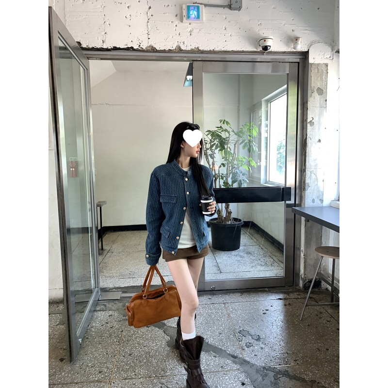 Trendy Denim Jacket for Women, Autumn 2025 New Style, Chanel-Inspired, Stunning Blue Casual American Top