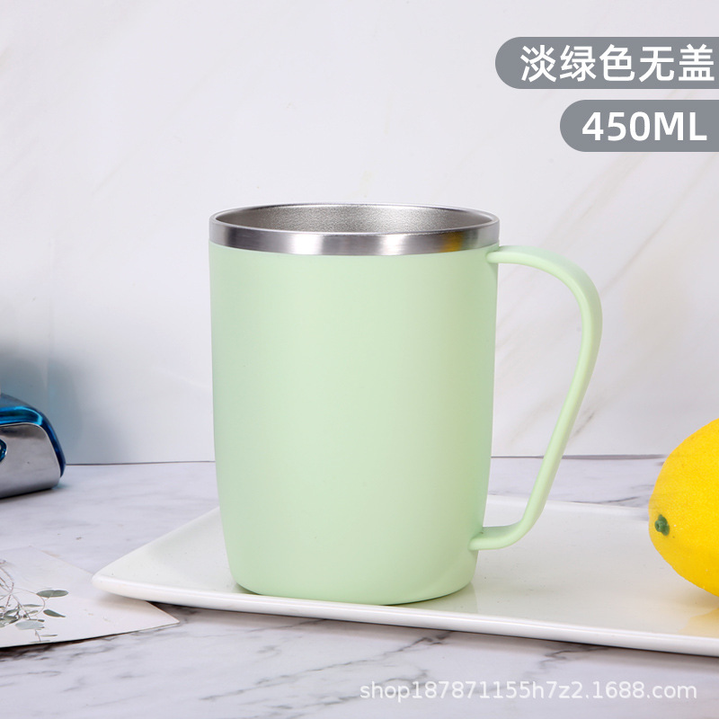 Tienda departamental Taza de enjuague bucal de acero inoxidable de 300ml Taza de leche Taza de café doble Taza de agua para niños Taza de lavado Taza de cepillo de dientes Tanque