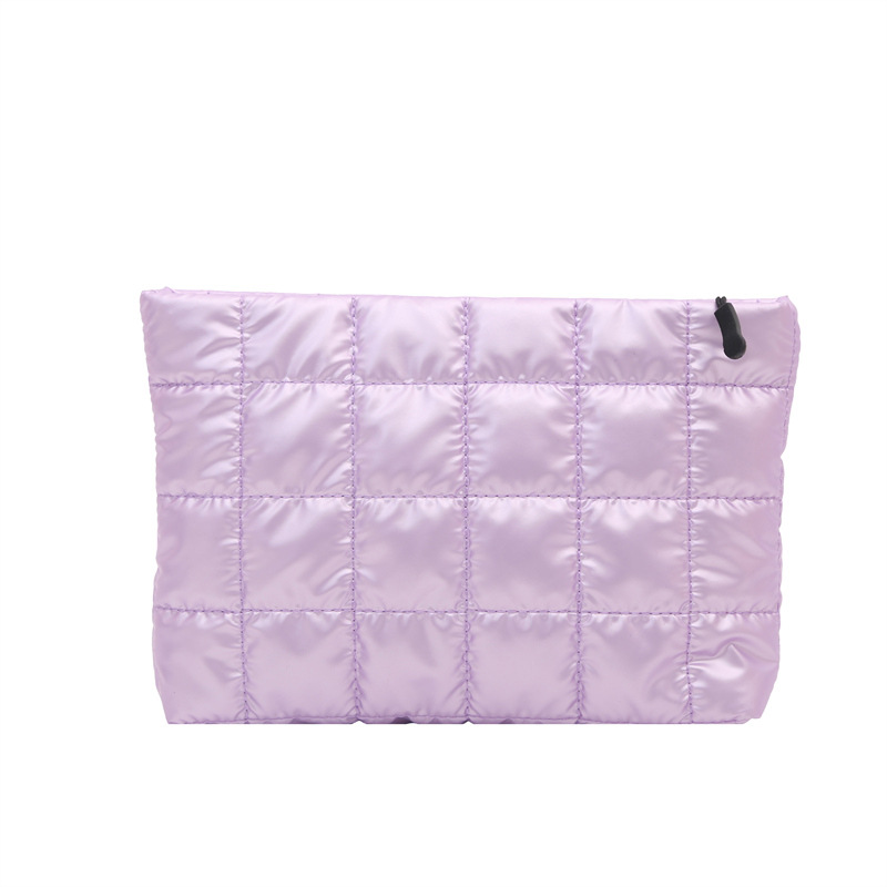 Bolsas de maquillaje de gran capacidad de ocio coreano 2025, nuevo diseño de nicho de moda simple bolsas de mano para mujeres
