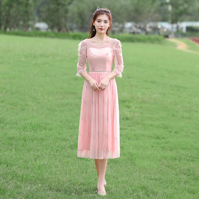 Розовый (воротник CV и средний рукав) 007