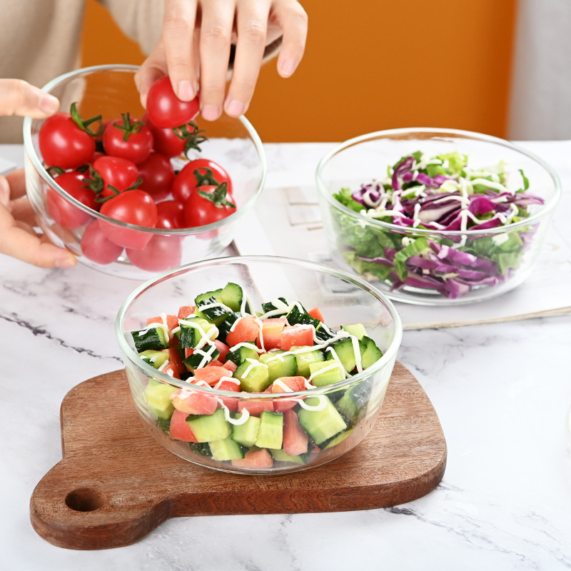 Presión negativa fresco-mantenimiento cuenco tazón de vidrio refrigerador sellado tazón de regalo tazón conjunto caja de regalo apertura actividad regalo al por mayor