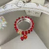 S060-Big red daisy bracelet #SZ533