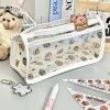 Splashed ink capybara transparent pencil case (pencil case only)