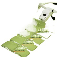 Injerto de ojo de pestañas tipo cabeza lupa con lámpara de extracción de ojos negros gafas de belleza acné polvo especial para bordador de patrón