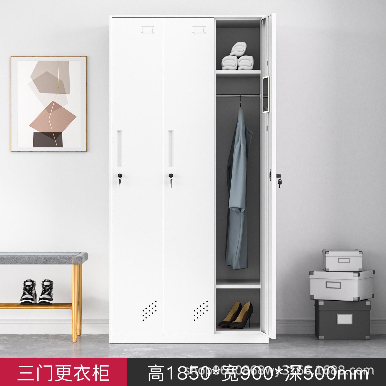 Desmontaje y montaje de casilleros, armario colgante de varias puertas, dormitorio del personal, armario de metal con cerradura, armario de almacenamiento de gimnasio