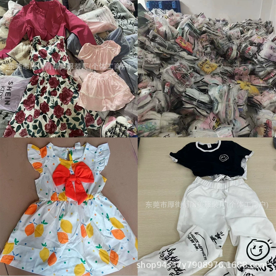 Shein Детская Одежда Разное Детская Одежда Хвост Мультяшный топ kid's clothe Юго-Восточная Азия Трансграничная внешняя торговля