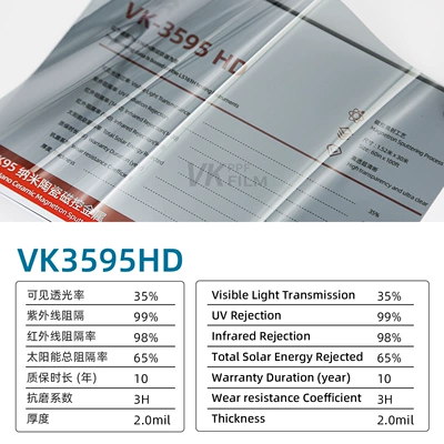 privacy car window film, Automotive Film - 152m-15m-vk3595hd