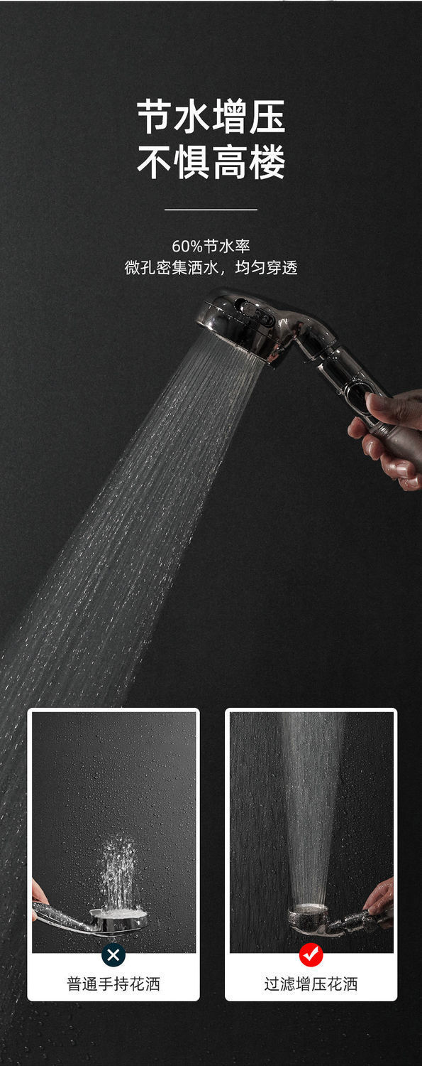 Bathroom heater, pressurized filter, shower head, water heater, pp cotton bathroom, household shower head, travel hotel shower, foreign trade factory chain undefined