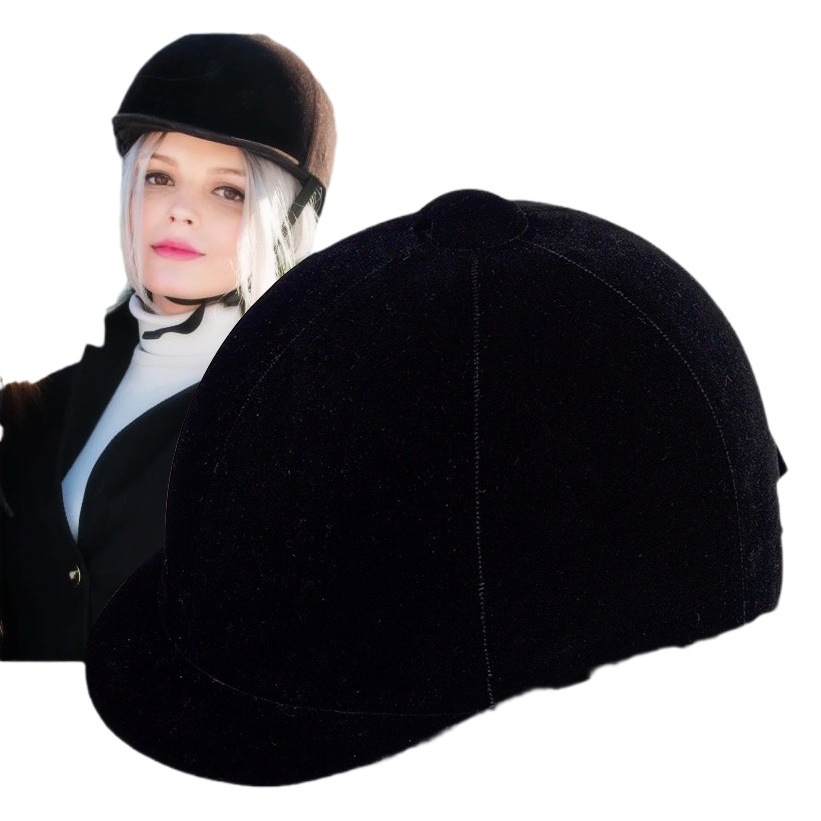 Virue estilo retro caballo montar a caballo sombrero británico de los hombres y las mujeres de gamuza casco ecuestre montar sombrero ecuestre sombrero