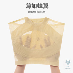 Women's Summer Thin Seamless High-Waisted Tummy Control Thong Shapewear Panties with Cotton gusset Postpartum lifting and shaping pantyhose