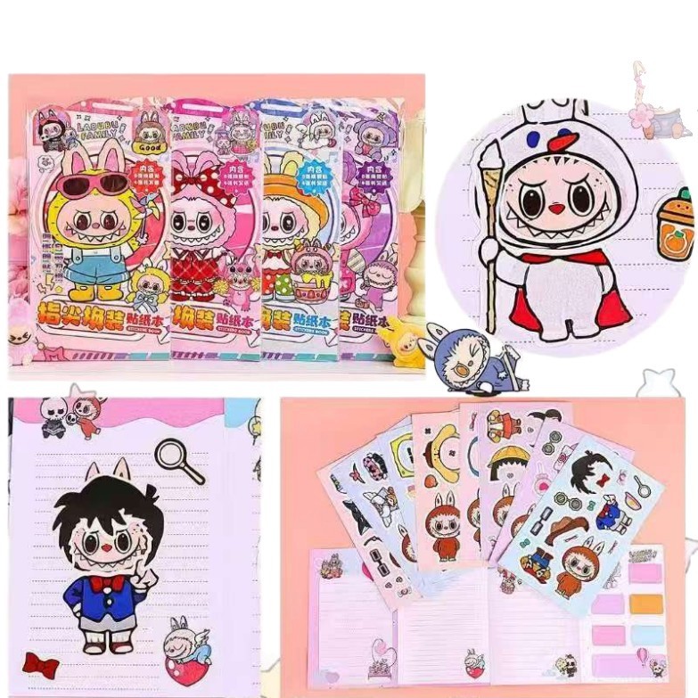dibujos animados dedos de cambio de pegatinas pegatinas pegatinas creativas juguetes para niños hechos a mano DIY material de cuenta de mano 2 lotes