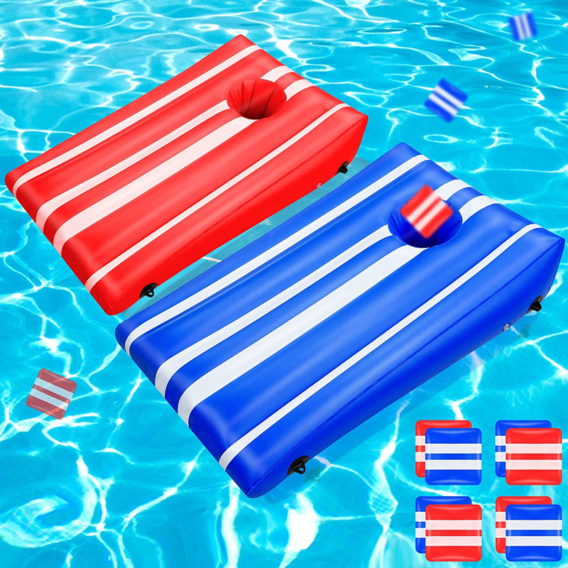 Supply inflatable swimming pool sandbag floating row Children's adult Beach lawn water game throwing circle corn hole