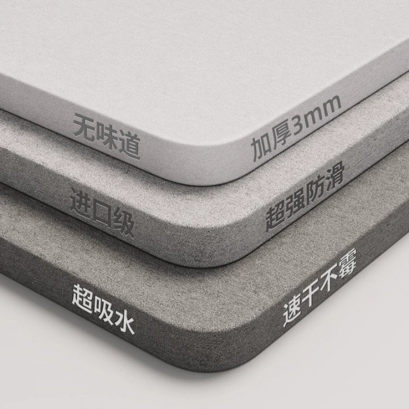 Жесткий коврик из диатомовой грязи, впитывающий нескользящий напольный коврик, коврик для ног из диатомовой земли, быстросохнущий, для двери ванной комнаты, туалета, ванной комнаты