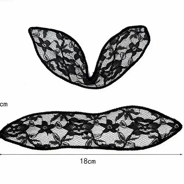 Super Cute Hollow Lace Bunny Ear Hairpin Bow Hair Accessory Clothing Gift Bouquet Decoration Materials Accessories