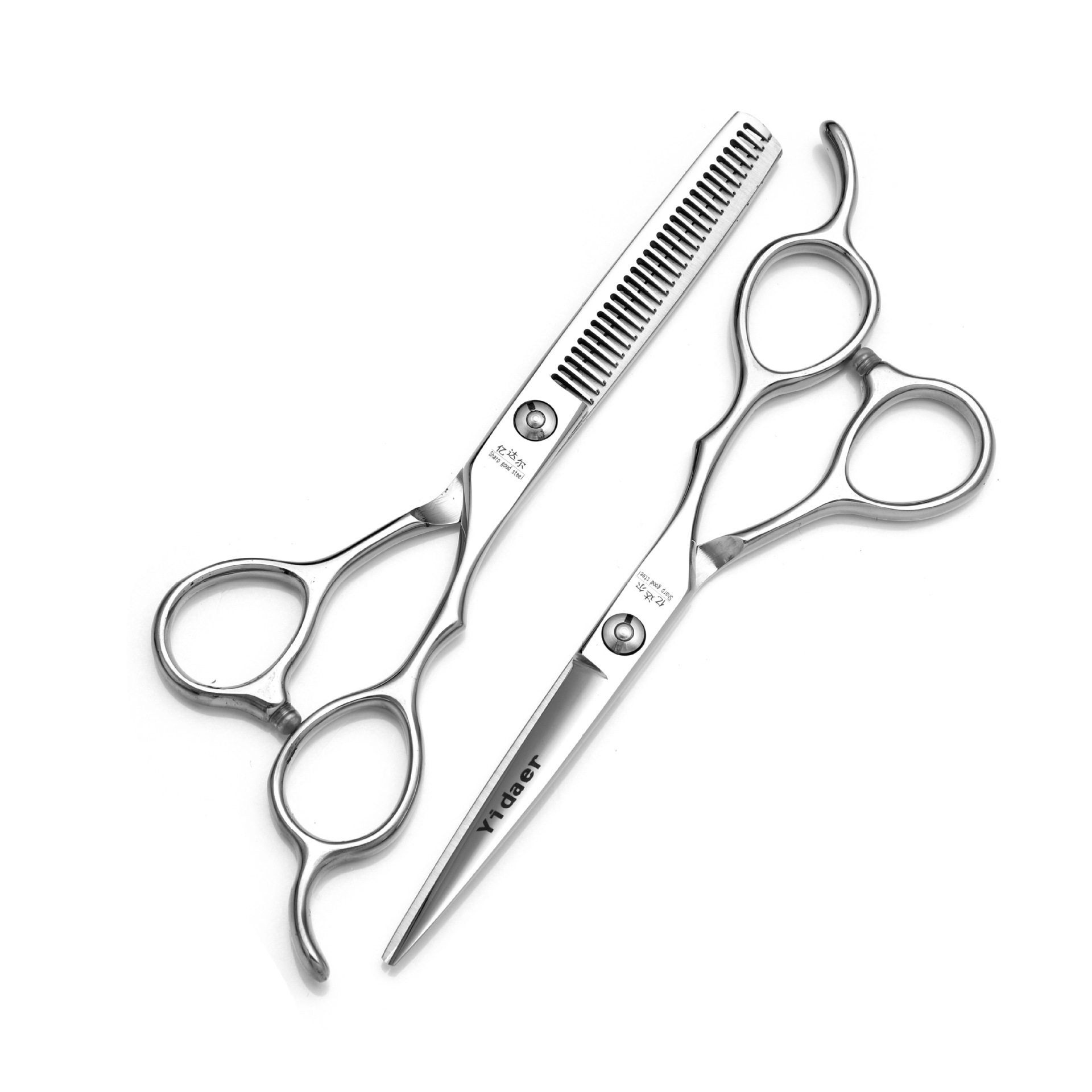 Yidar 5.5 pulgadas tijeras de peluquería tijeras de corte de dientes tijeras de corte de pelo profesional multifunción de corte duradero