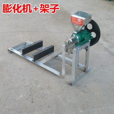 Comercial 10-propósito maíz arroz doble función alimentos bulking máquina giro hueco barra sólida crujiente máquina de fruta