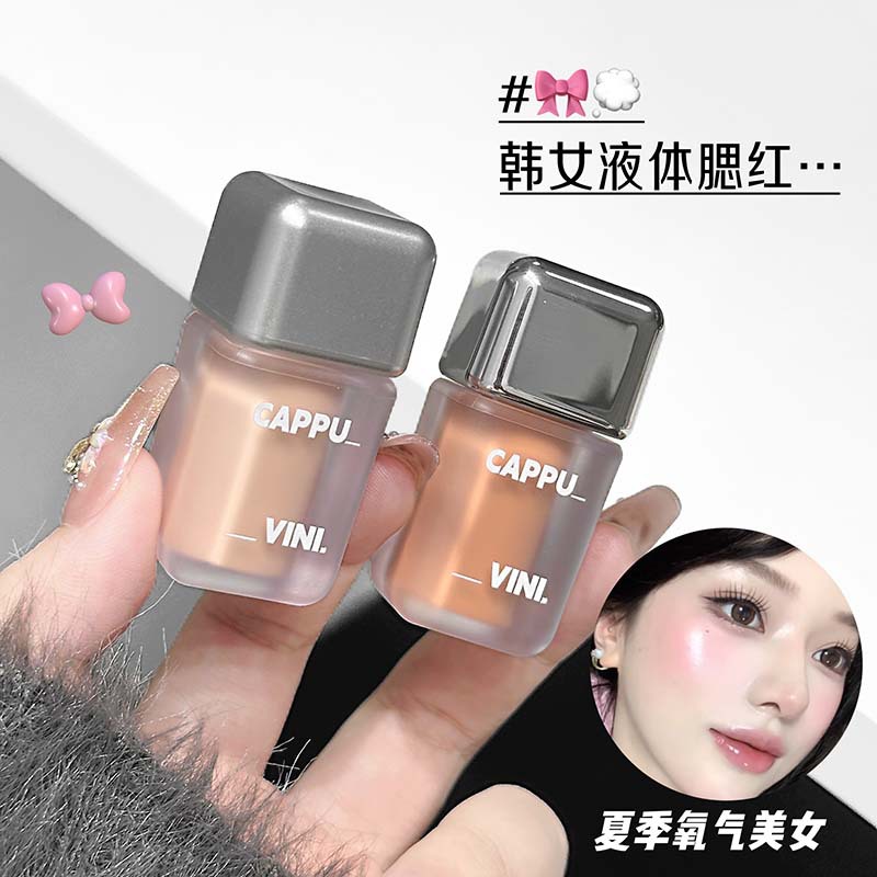 Rubor Liquido Mate, Acabado Mate, Iluminador, para Maquillaje Facial
