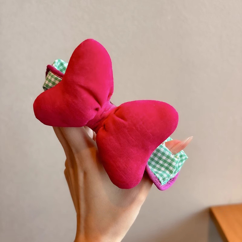 Ciruela de jalea de arco de lazo de los niños otoño y invierno nuevo estilo coreano anillo de pelo intestino dulce niña corda de pelo