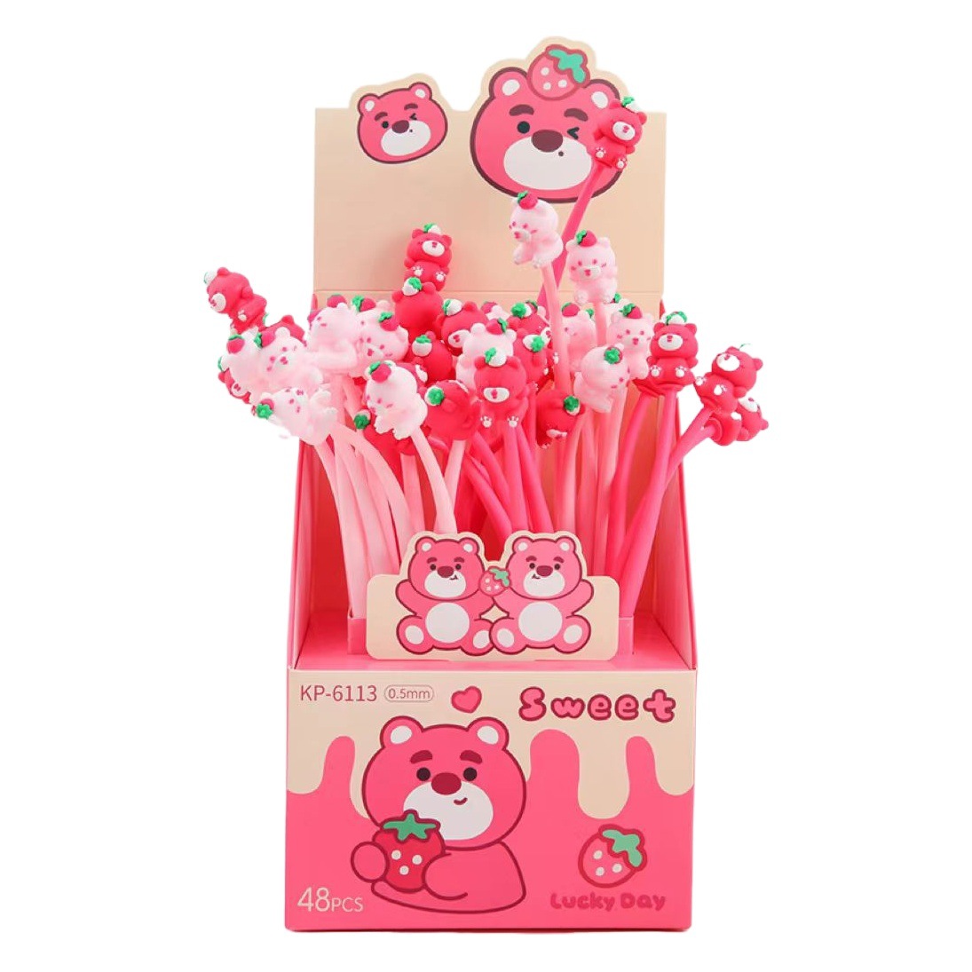 Bolígrafo de gel de goma suave de dibujos animados, bolígrafo creativo lindo de alto valor, bolígrafo publicitario, material de oficina fácil de usar para estudiantes, pequeños premios