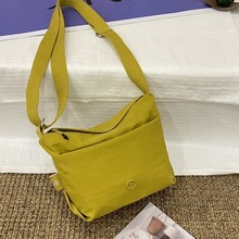 韩版多隔层尼龙布小方包潮流百搭休闲轻便单肩包女简约洋气斜挎包