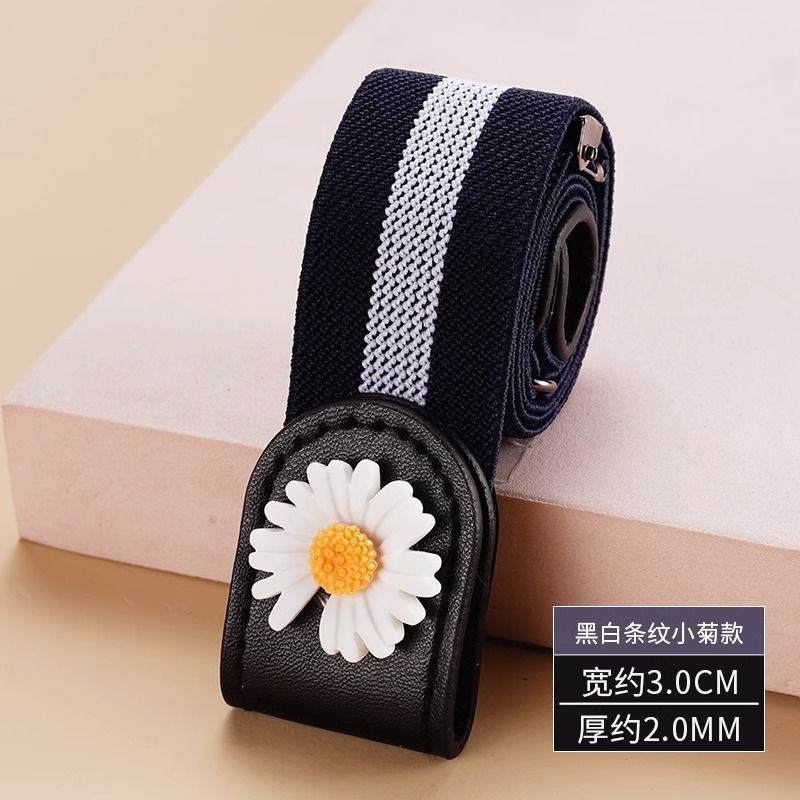 Factory Direct lazy belt women's denim pants elastic waist-tight artifact invisible belt waist change small waist