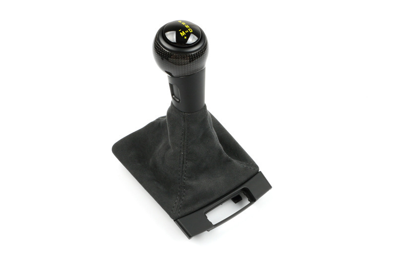 Suitable for Porsche GT4 gear shift knob, 718 Cayman, 911, Boxster, genuine leather, suede, carbon fiber gear shift cover