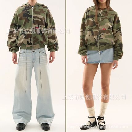 【Scuffers】Scff Camouflage Zipper Sweatshirt Cross-Border Independent Site Y2 Hot-Selling Loose Casual American Fashion Brand 【Scuffers】Scff Camouflage Zipper Sweatshirt Cross-Border Independent Site Y2 Hot-Selling Loose Casual American Fashion Brand