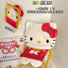 户外折叠沙滩椅新款可爱HelloKitty便携折叠椅多功能折叠家用板凳