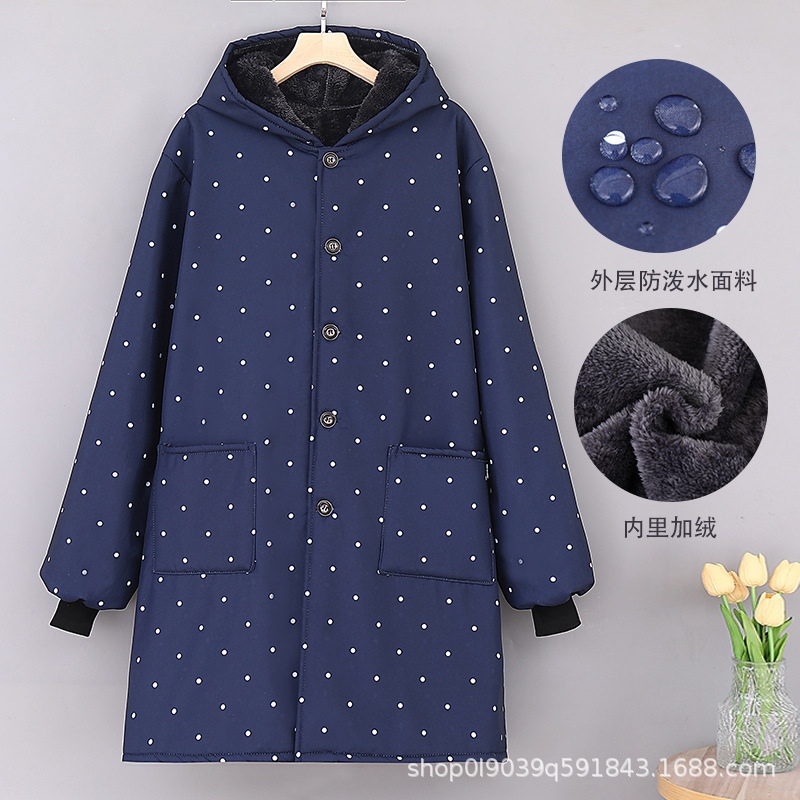 Nuevo tipo de abrigo a prueba de agua, a prueba de aceite, abrigo de lana gruesa, abrigo de invierno, abrigo de invierno a prueba de viento, abrigo largo para el hogar