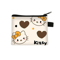 新Hello kitty零錢包學生兒童可愛卡通卡包大容量耳機收納包包批