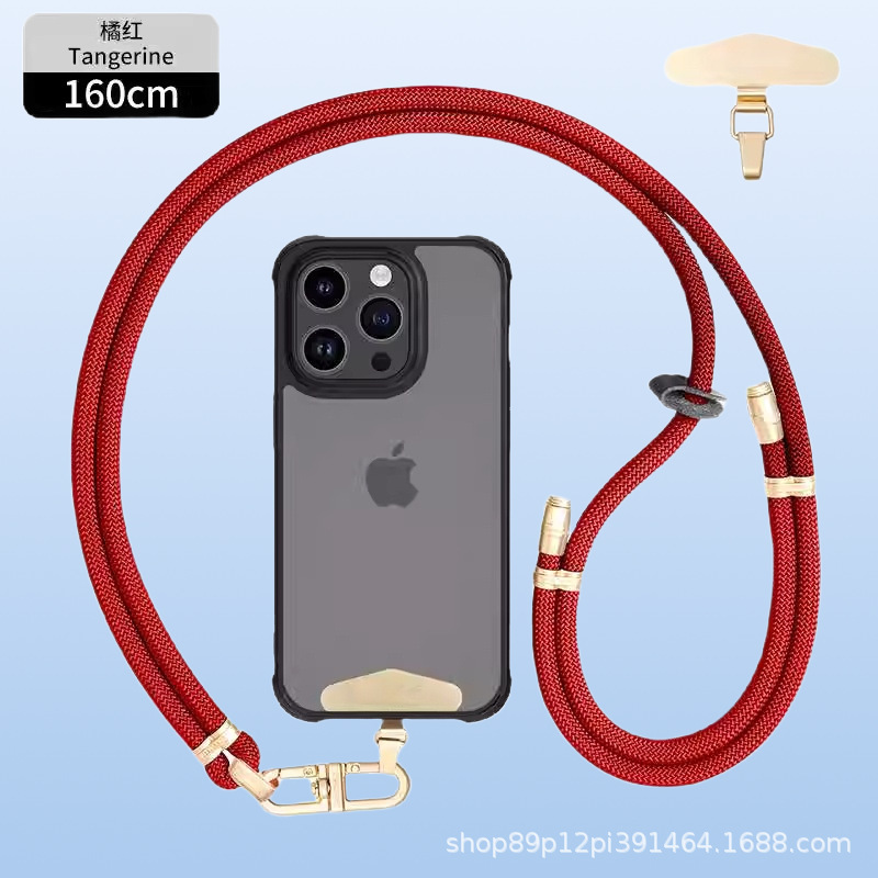8mmクロスボディ、バックホルターネック携帯電話ストラップ、調節可能なハイエンドメタルバックルスペーサー、屋外紛失防止カメラストラップ|undefined