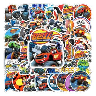 50 sheets of whirlwind chariot dumb film cartoon sticker luggage sticker computer notebook guitar prevention