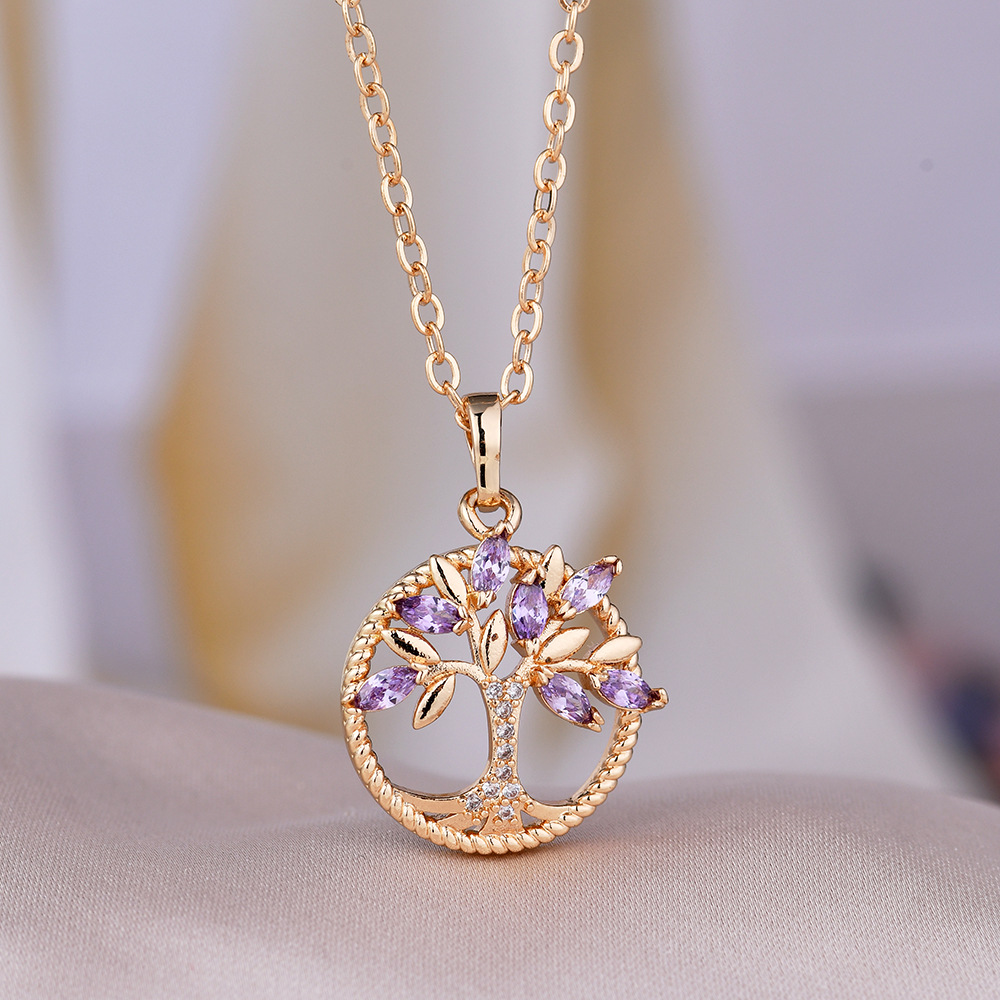 purple necklace
