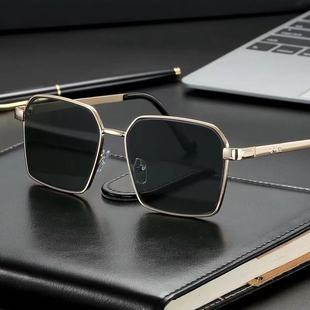 Metal glasses solar-powered, men's glass sunglasses, wholesale
