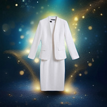 2024秋季高品质女士外套办公室正装无领网红主播经理职场西装套装