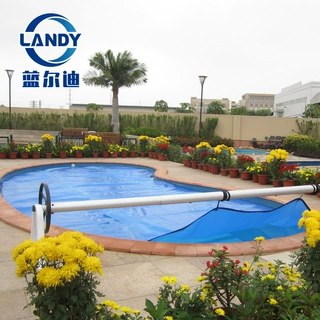 泳池保温膜 蓝色pe薄膜防尘泳池盖above ground pool solar cover