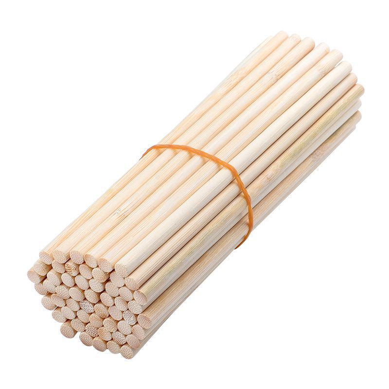 천연 대나무 둥근 막대 직경 3mm 길이 20cm