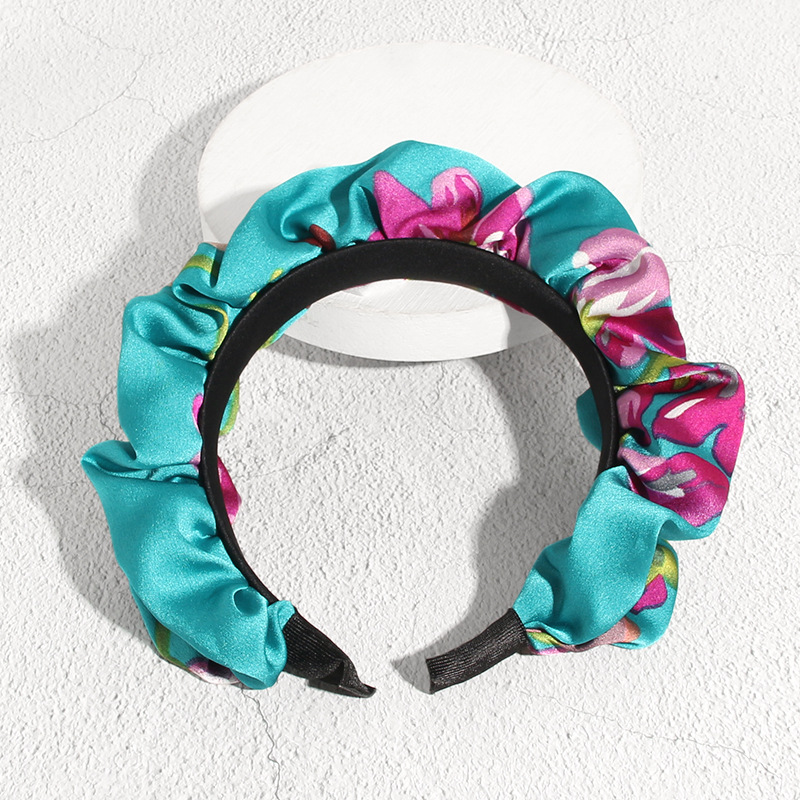 Fashion Printing Cloth Pleated Hair Band display picture 4