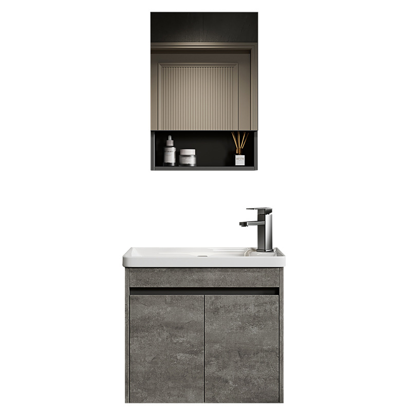 Apartamento pequeño ultra estrecho mueble de baño montado en la pared combinado lavabo de cerámica profundo lavabo inodoro lavabo piscina