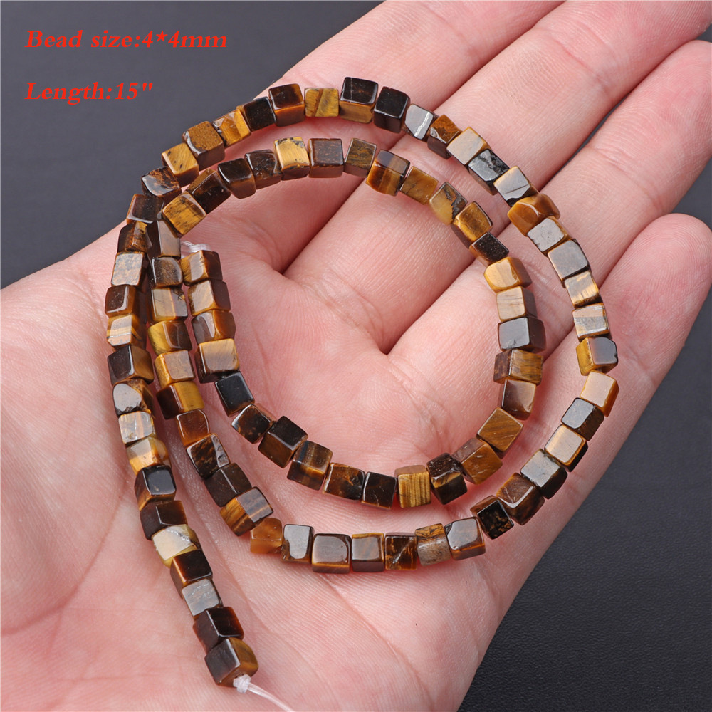 Natural Tigereye Spacer Beads Beaded Diy Ornament Accessories Scattered Beads Semi-Finished Products Handmade Yellow Tiger Abacus Beads display picture 1