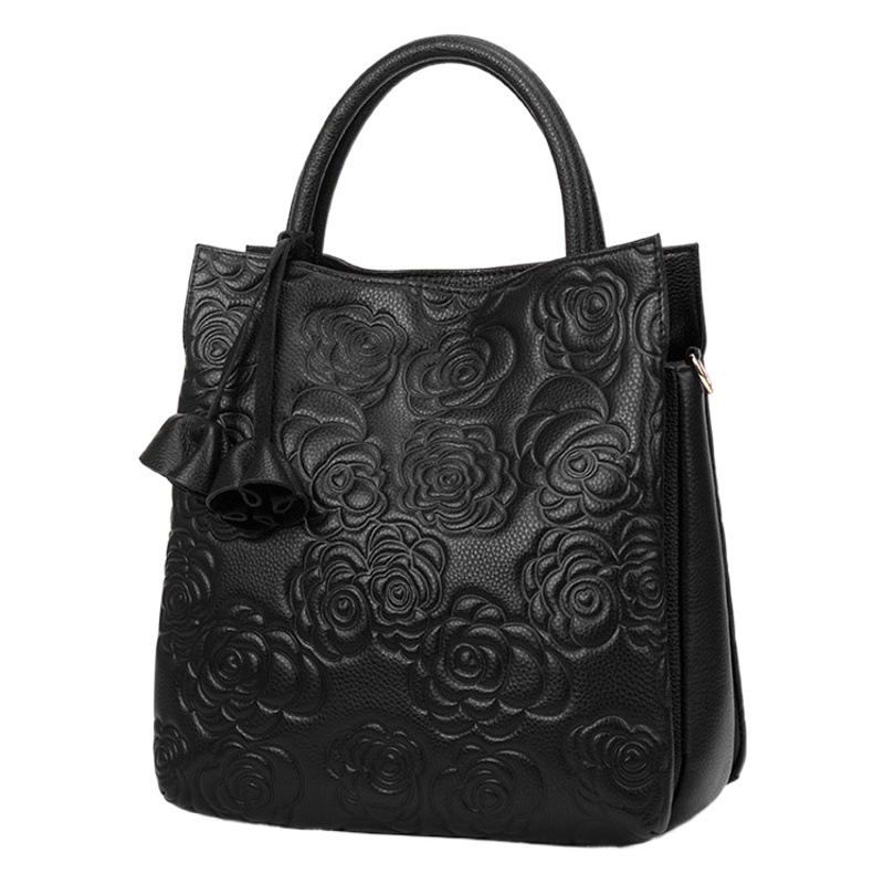 Miles de bolsos clásicos, bolsos de mujer de gran capacidad, bolsos de mano de cuero en relieve de moda, bolsos de mensajero de mujer, bolsos de temperamento