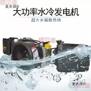 Taibao Water-Cooled Range Extender Electric Vehicle Generator Low Noise 24V-72V Electric Car Tricycle Four-Wheeler