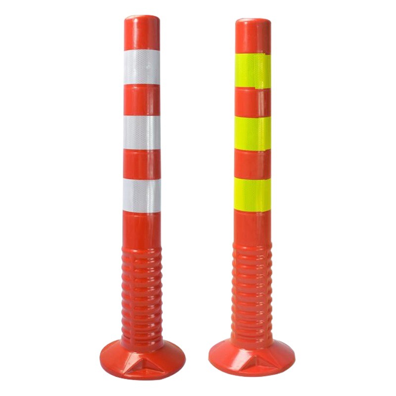 Factory Direct Supply Plastic Warning Posts Road Barricades Elastic Posts Isolation Piles Reflective Posts Diversion Posts Road Tpu