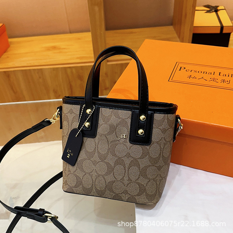 バッグレディースバッグ 2025 新しいファッションプリントバケットバッグ Koujia シングルショルダークロスボディバッグクロスボーダーレディーストレンディなバッグ|undefined