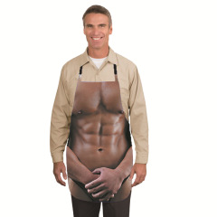 3D男人胸肌性感印花圍裙跨境電商首先圍裙廠家批發圍裙可加印LOGO