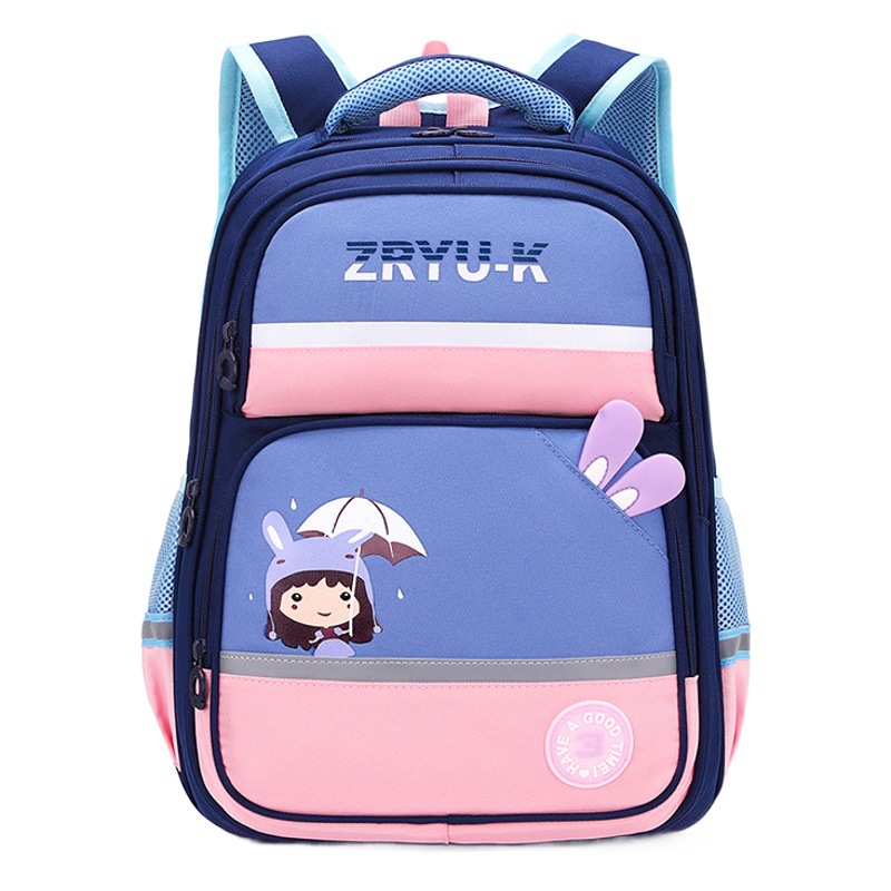 Peces naturales nueva mochila estudiante de escuela primaria grado 2-6 niño mujer dibujos animados lindo logotipo impreso Venta caliente transfronteriza