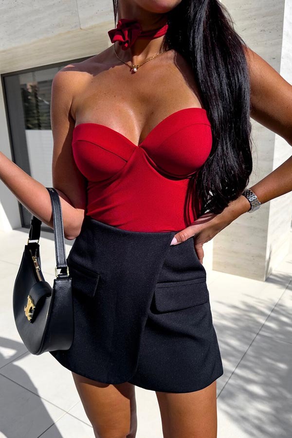 140g Weight Sleeveless Sleeve Length Shorts Pants Length Polyester Fabric Type Mid Waist Waist Line Rompers Pants Type Stretchy Elasticity Bodysuits Tops Type Holiday Occasion Comfort Function Skinny Fit Type Solid Color Pattern Summer Season Women's Gender Sexy Style Wholesale Women's Sexy Solid Color Sleeveless Bodysuits 无