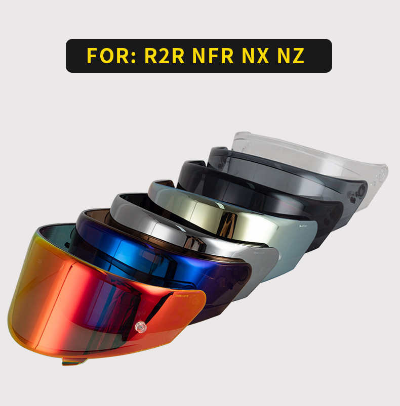 Motorcycle Helmet Nfr Lens Suitable for Helmet R2R Nfr Nx Nz Model Anti-Uv Safety Lens